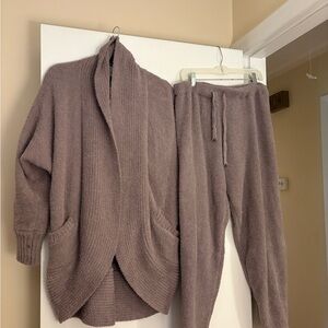 Cupcakes and Cashmere faux fur fleece loungewear set